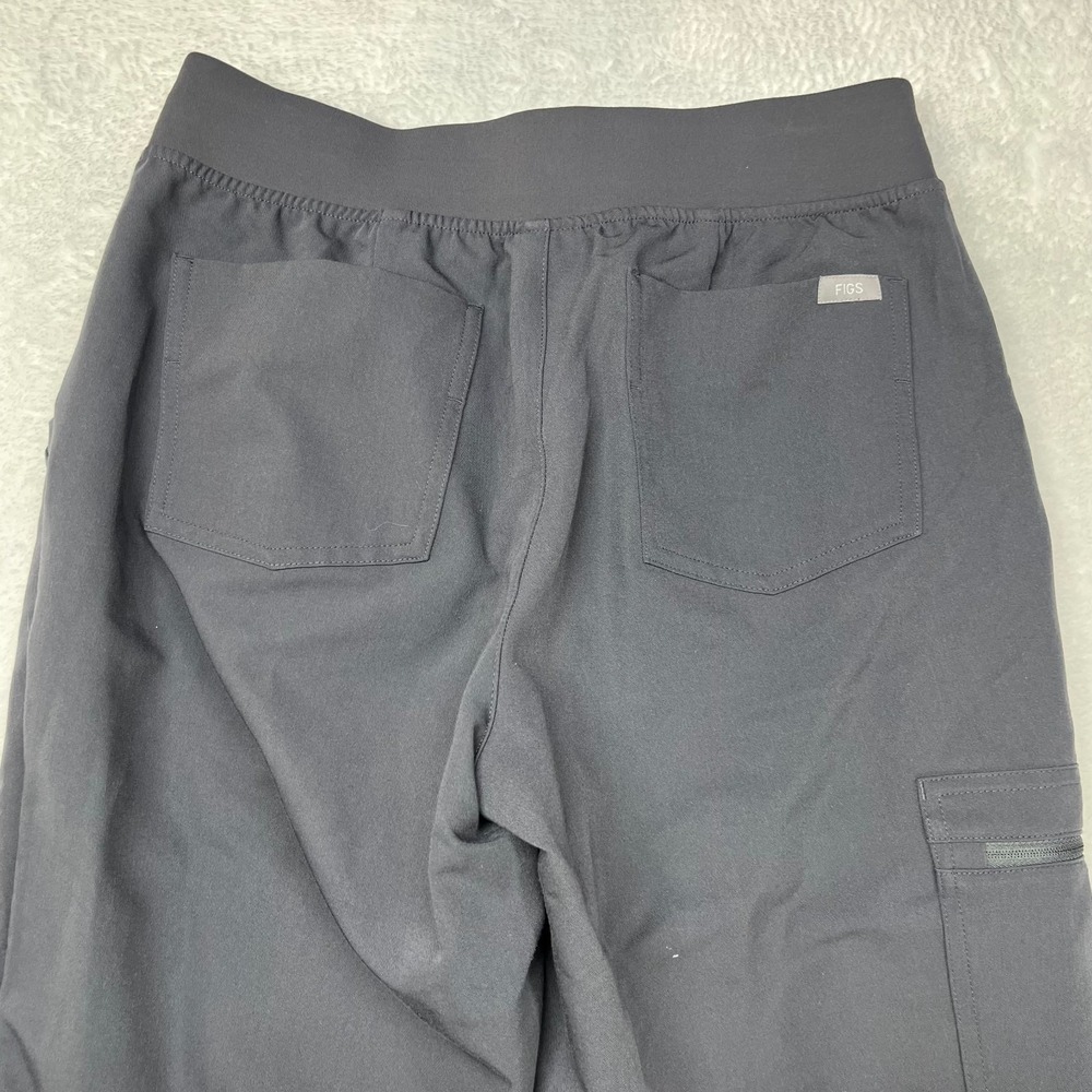 Figs High Waisted Zamora Jogger Scrub Pants Women's Charcoal Drawstring - 28X28 - Picture 8 of 12